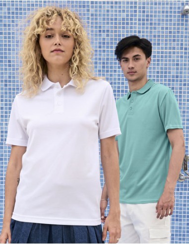SOL-04442-Unisex Pitcher Sports Polo Shirt